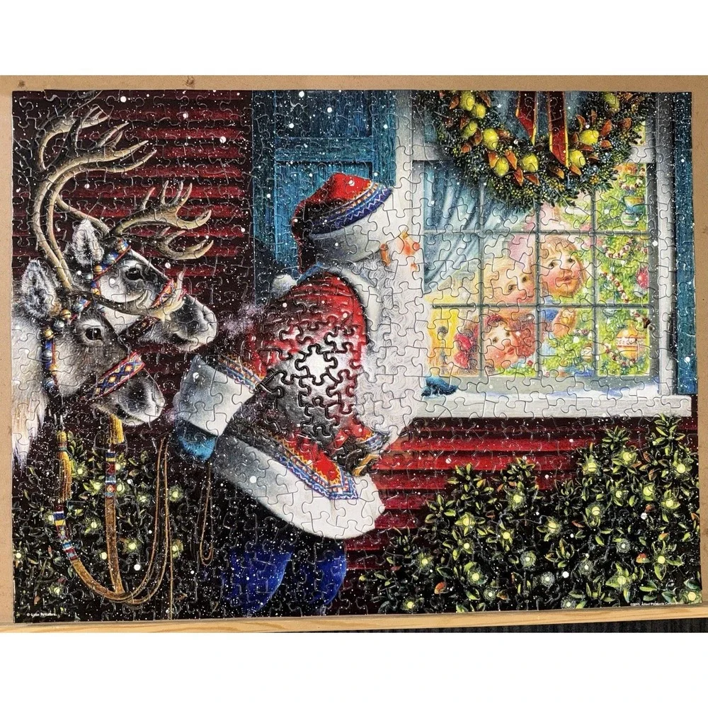 Springbok Santas Arrival 500 Piece Jigsaw Puzzle Lynn Bywaters Christmas